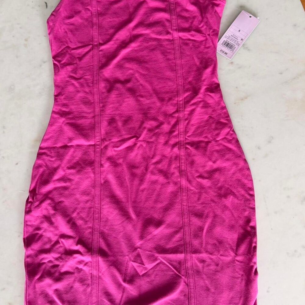 NWT Wild Fable Hot Pink Bodycon Dress